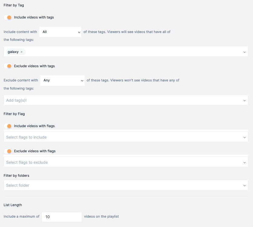 tags for filter